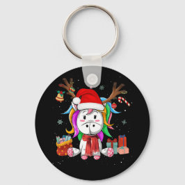 ユニコーンツリークリスマスライトセータークリスマスペット キーホルダー