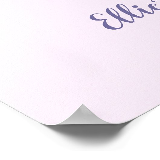 ユニコーンテーマベビーシャワーウェルカムサイン ポスター (角)