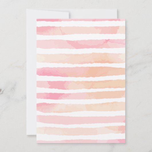 ユニコーンテーマベビー誕生日招待状 招待状 (裏面)