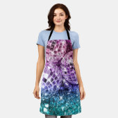 ユニコーンディスコのボール#2 #retro #wall #art エプロン (着用した状態)