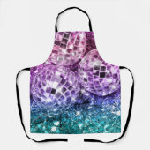 ユニコーンディスコのボール#2 #retro #wall #art エプロン (正面)