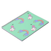 ユニコーンデザインノート子供へ ノートブック (左側)