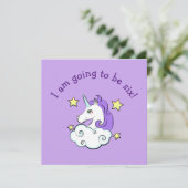 ユニコーンデザイン招待状 招待状 (スタンド正面)