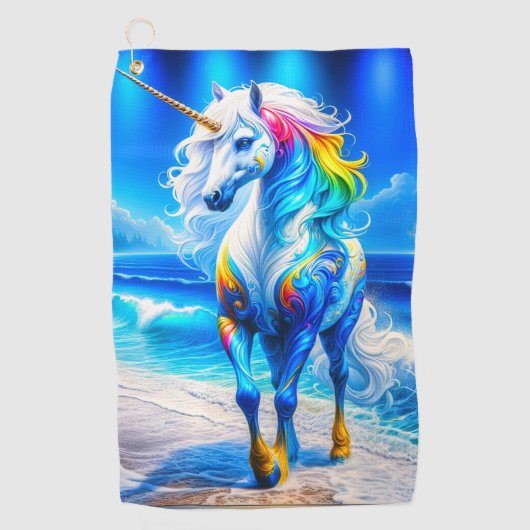 ユニコーンデザイン ゴルフタオル (正面)