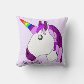 ユニコーンデザイン パーソナライズされた クッション (正面)