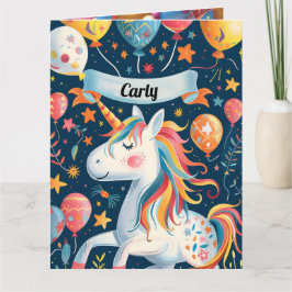 ユニコーンデザイン 子供へ カード