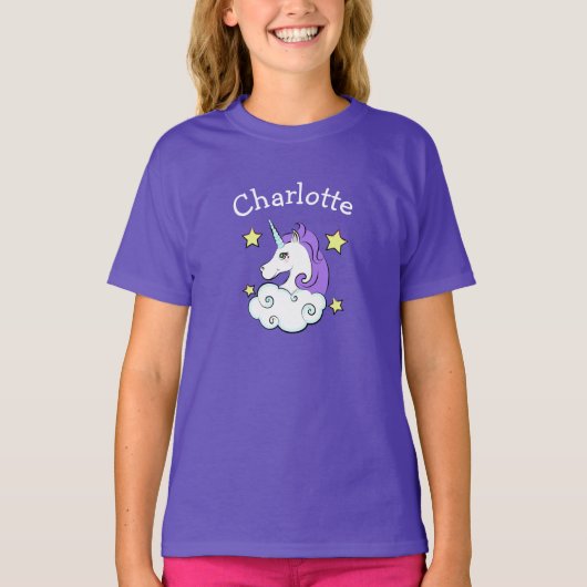 ユニコーンデザインTシャツTシャツ Tシャツ (正面)