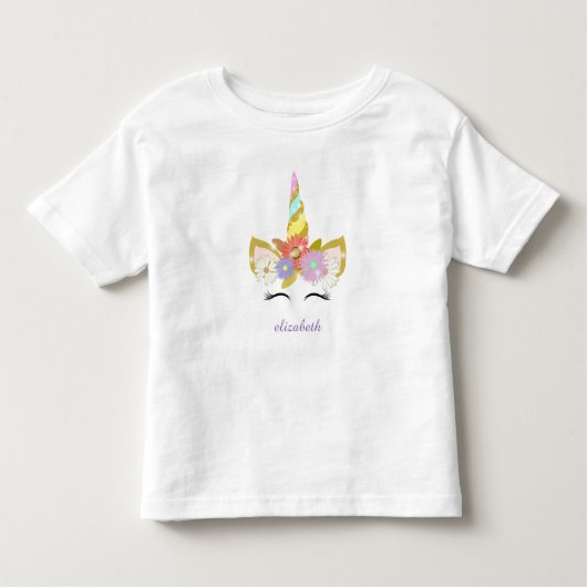 ユニコーントドラーラッフルティー トドラーTシャツ (正面)