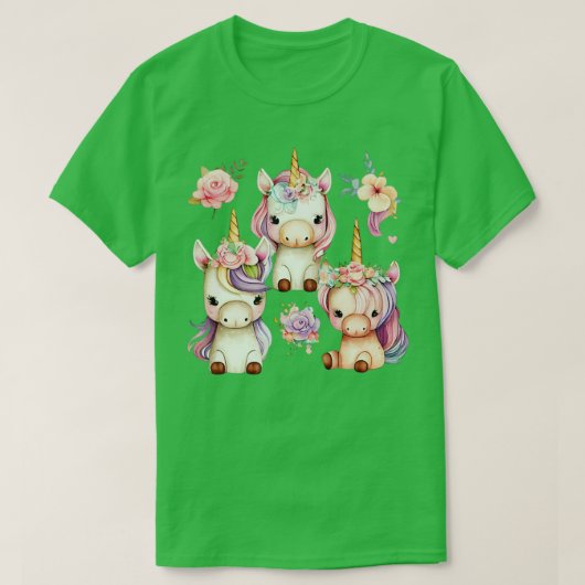 ユニコーントリオ Tシャツ (デザイン正面)