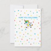 ユニコーンドイングザダブレインボー&スターズ招待状 招待状 (裏面)