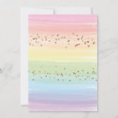 ユニコーンドライブスルーガール誕生日パレード 招待状 (裏面)