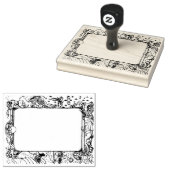 ユニコーンドラゴンホース縁どボックススクラップブック作りデコール ラバースタンプ (押印)