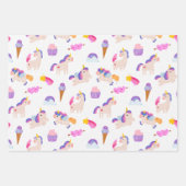 ユニコーンドリームギフトラッピング紙 ラッピングペーパーシート (正面)