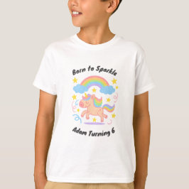 ユニコーンドリームスパークル キッズデザインTシャツ(編集可能) Tシャツ