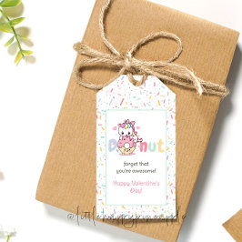 ユニコーンドーナツバレンタインデーラベル ギフトタグ