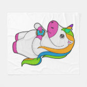 ユニコーンドーナツ フリースブランケット (正面(横))