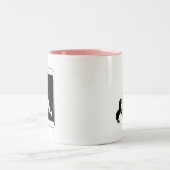 ユニコーンナルフ頭が切れるァル電話鏡ラブ ツートーンマグカップ (中央)