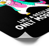 ユニコーンナースおもしろいニュルシコーンレインボーズ看護RN ポスター (角)