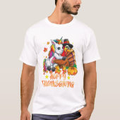 ユニコーンハグスターキーハッピー Tシャツ (正面)