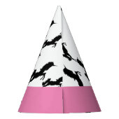 ユニコーンハッピーバースデーピンクパーティー帽子 パーティーハット (裏面)