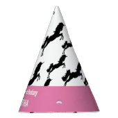 ユニコーンハッピーバースデーピンクパーティー帽子 パーティーハット (右)