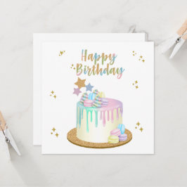 ユニコーンハッピーバースデー カード