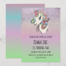 ユニコーンハンドドロードオンブレ誕生日パーティー