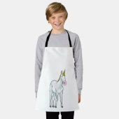 ユニコーンバブルガム エプロン (着用した状態)