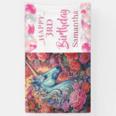 ユニコーンバルーンパーティーバナー 横断幕 (縦)