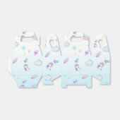 ユニコーンバルーンレインボーグラデーション誕生日パーティー フェイバーボックス (折り畳みなし)