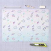 ユニコーンバルーンレインボーグラデーション誕生日パーティー 薄葉紙 (クラフト)