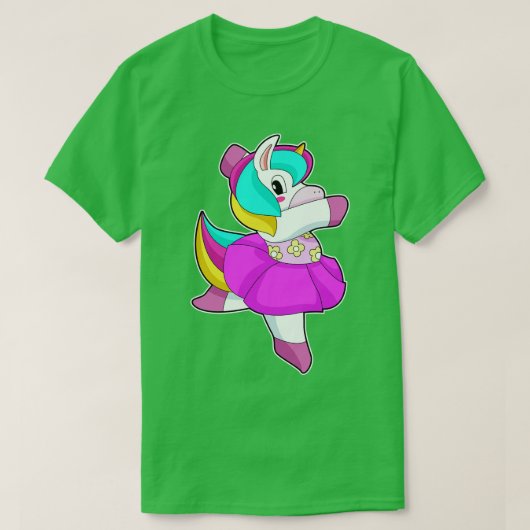 ユニコーンバレリナバレエ Tシャツ (デザイン正面)