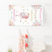 ユニコーンバレリナピンクフローラ誕生日歓迎 横断幕 (インサイチュ)