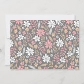 ユニコーンバレリーナ誕生日パーティーの招待状 招待状 (裏面)