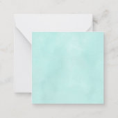 ユニコーンバレンタインデーのグリーティングカード ノートカード (裏面)