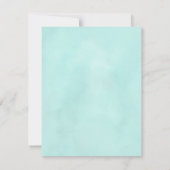 ユニコーンバレンタインデーのグリーティングカード ノートカード (裏面)