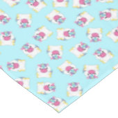 ユニコーンバースデーパーティーティール（緑がかった色） テーブルクロス (アングル)