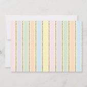 ユニコーンバースデーパーティーピンクローズ 招待状 (裏面)