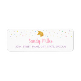 ユニコーンバースデーパーティー住所 シール