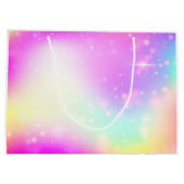 ユニコーンバースデーパーティー抱き枕 ラージペーパーバッグ (裏面)