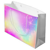 ユニコーンバースデーパーティー抱き枕 ラージペーパーバッグ (裏面アングル)