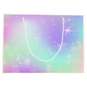 ユニコーンバースデーパーティー抱き枕 ラージペーパーバッグ (裏面)