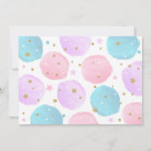 ユニコーンバースデーパーティ招待状(写真付き) 招待状 (裏面)