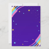 ユニコーンバースデーパーティ招待状 招待状 (裏面)