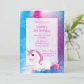 ユニコーンバースデーパーティ招待状 招待状 (スタンド正面)