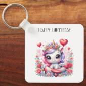 ユニコーンパイロットの誕生日 キーホルダー (正面)