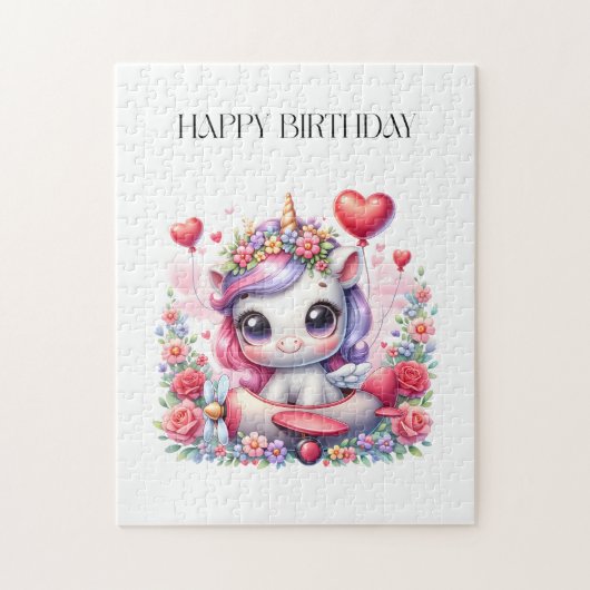 ユニコーンパイロットの誕生日 ジグソーパズル (縦)
