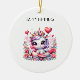 ユニコーンパイロットの誕生日 セラミックオーナメント