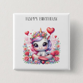 ユニコーンパイロットの誕生日 缶バッジ