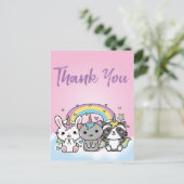 ユニコーンパステルガールズ誕生日サンキューユー ポストカード (スタンド正面)